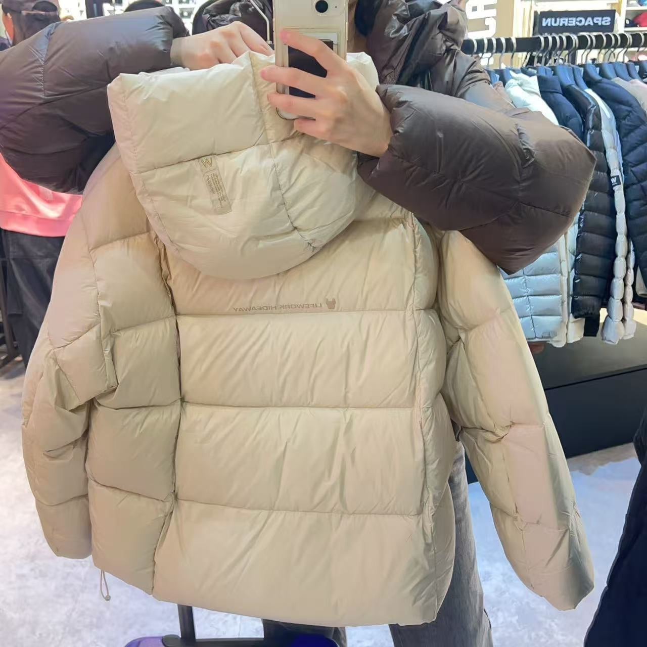 韓國 LifeWork Women's Soft Air Square Quilted Down Jumper (鴨絨)【LW009】