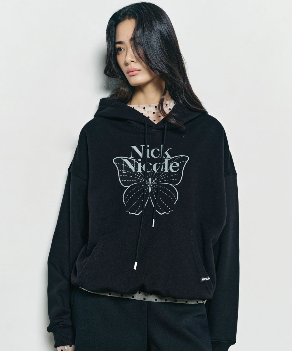 韓國 Nick Nicole Butterfly Signature Hoodie【NK012】