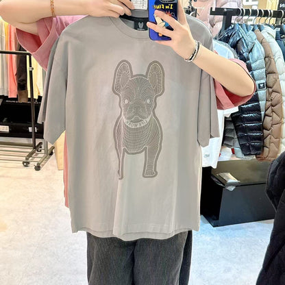 韓國 LifeWork Silk Radok Print Short Sleeve T-Shirt【LW041】