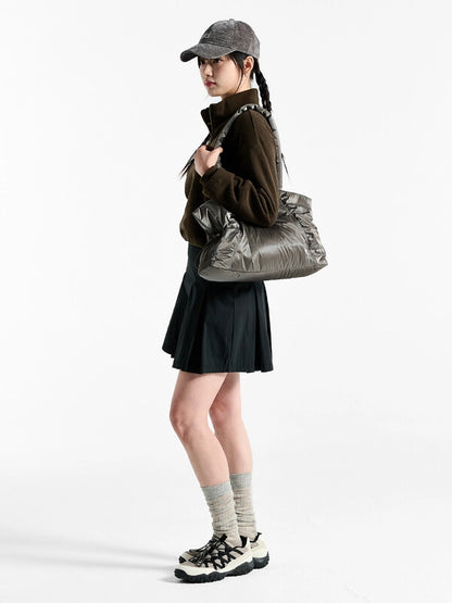 韓國 Fila Glossy Shirring Shoulder Bag【SC053】