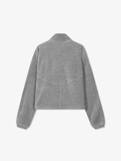 韓國 Fila Velour Corduroy Stand Neck Zip-Up Top【SC036】