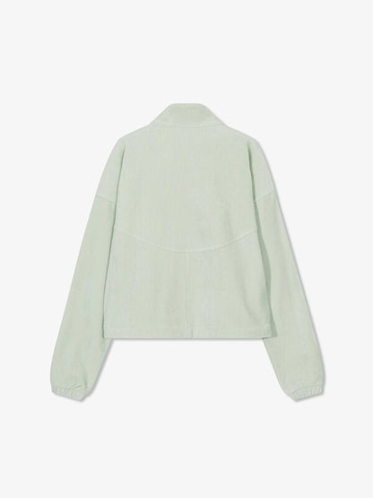 韓國 Fila Velour Corduroy Stand Neck Zip-Up Top【SC036】
