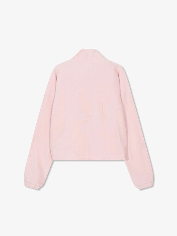 韓國 Fila Velour Corduroy Stand Neck Zip-Up Top【SC036】