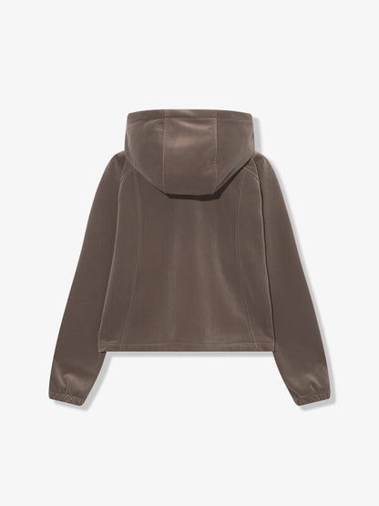 韓國 Fila Velour Corduroy Fleece Hooded Zip-Up【SC038】