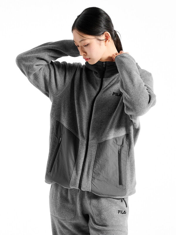 韓國 Fila Micro Fleece Hoodie Zip-Up【SC033】