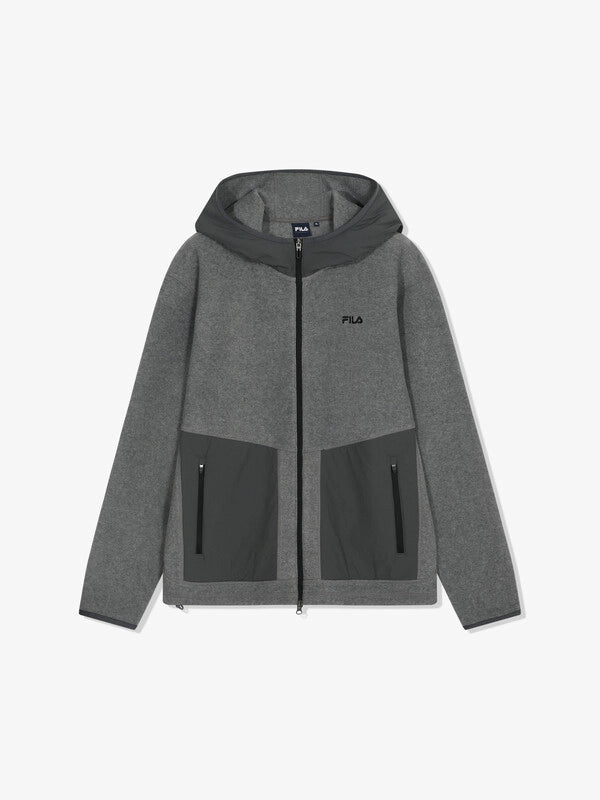 韓國 Fila Micro Fleece Hoodie Zip-Up【SC033】