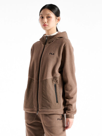 韓國 Fila Micro Fleece Hoodie Zip-Up【SC033】