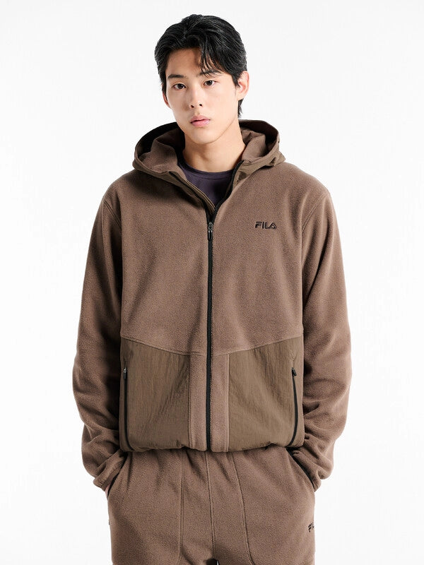韓國 Fila Micro Fleece Hoodie Zip-Up【SC033】