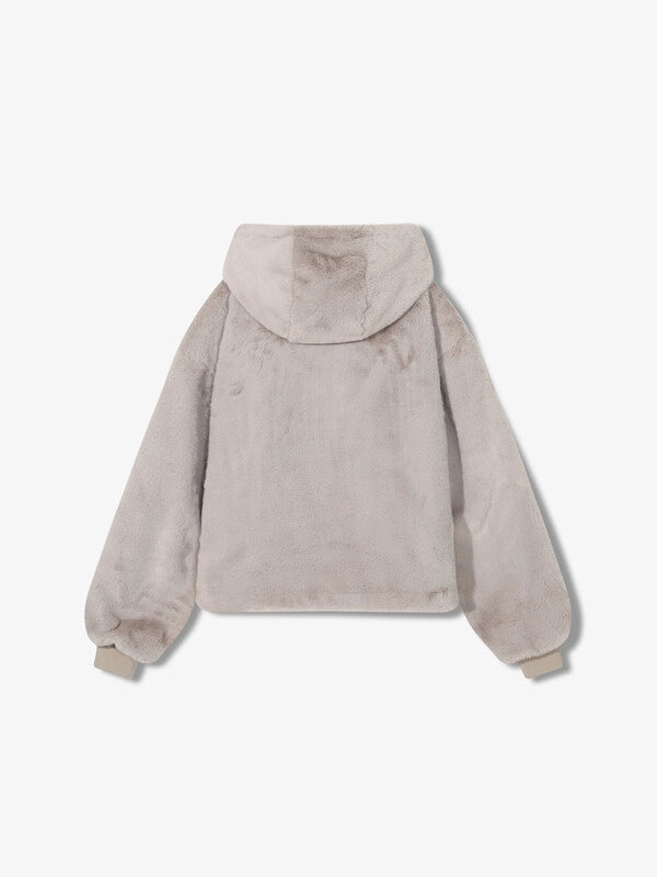 韓國 Fila Women Faux Fur Hooded Jumper【SC020】