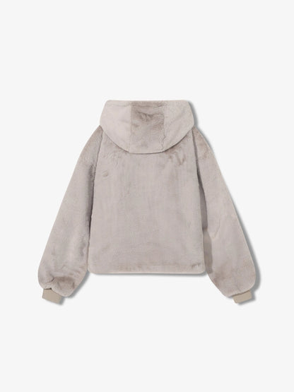 韓國 Fila Women Faux Fur Hooded Jumper【SC020】