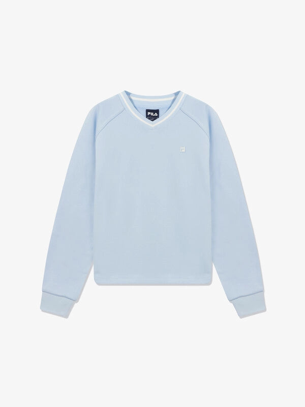 韓國 Fila Women's Essential V-Neck Sweatshirt【SC022】