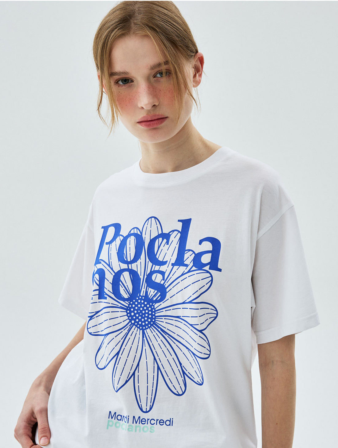 韓國 Mardi Mercredi Tshirt Flowermardi Poclanos X Mardi【MM188】