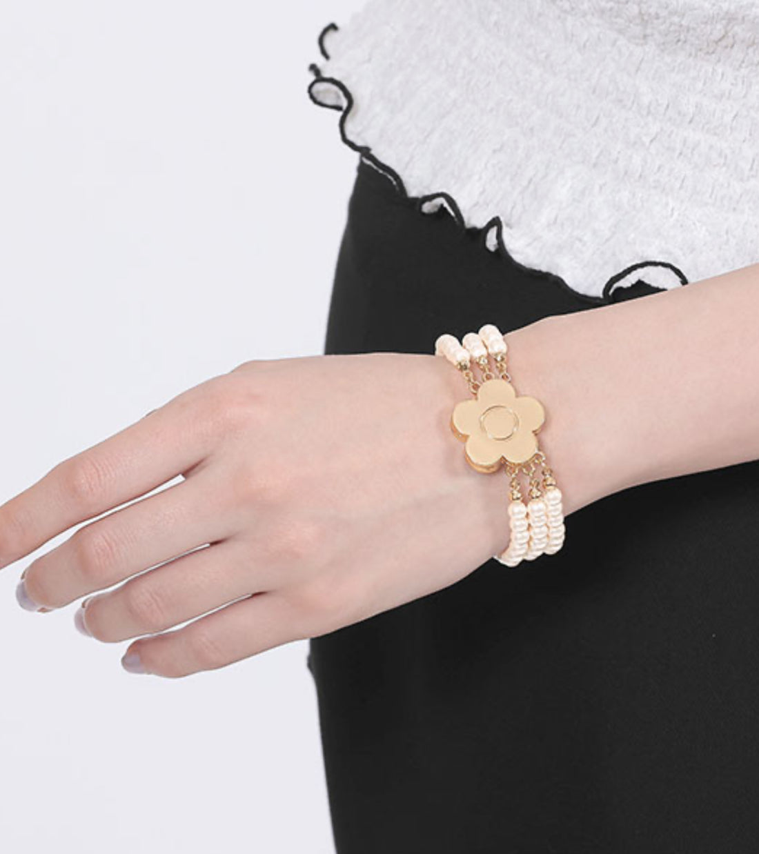 日本直送 Mary Quant Daisy Magnet Pearl (Gold)【SJ034】