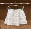 韓國 WhoAU Dobby Short Tiered Skirt【WA309】