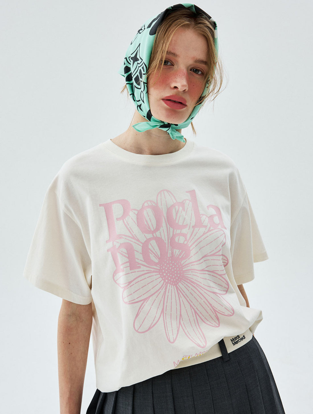 韓國 Mardi Mercredi Tshirt Flowermardi Poclanos X Mardi【MM188】
