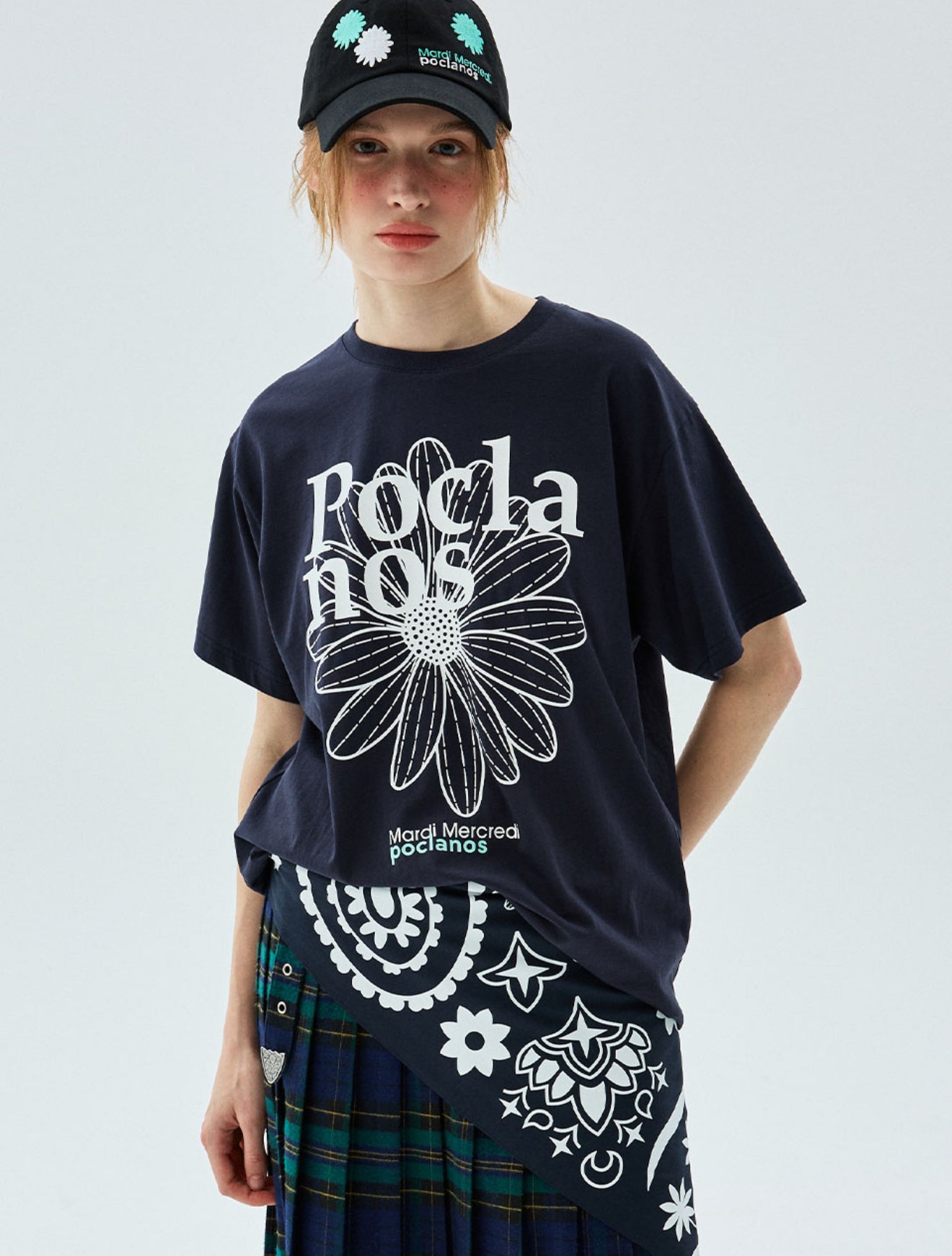 韓國 Mardi Mercredi Tshirt Flowermardi Poclanos X Mardi【MM188】