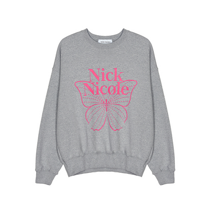 韓國 Nick Nicole BUTTERFLY SIGNATURE SWEATSHIRT【NN041】