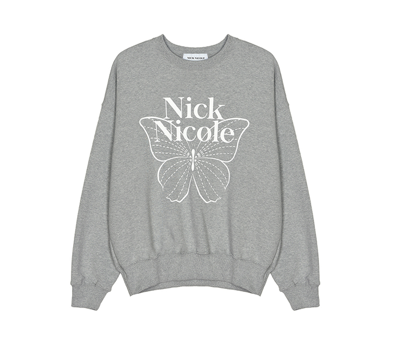 韓國 Nick Nicole BUTTERFLY SIGNATURE SWEATSHIRT【NN041】