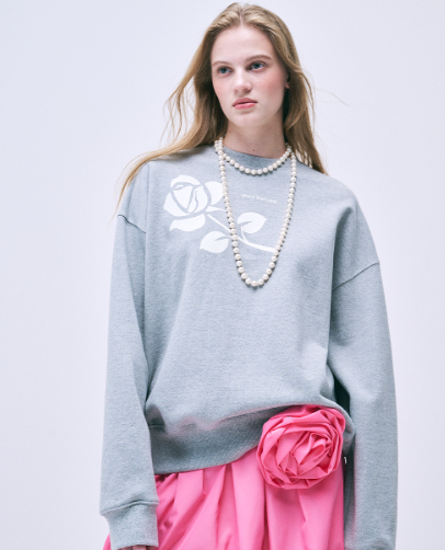 韓國 Mardi Mercredi SWEATSHIRT UNE ROSE