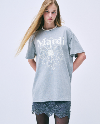 韓國 Mardi Mercredi UNISEX TSHIRT FLOWERMARDI