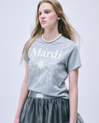 韓國 Mardi Mercredi SLIM TSHIRT FLOWERMARDI