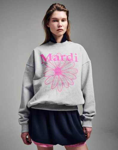 韓國 Mardi Mercredi SWEATSHIRT FLOWERMARDI