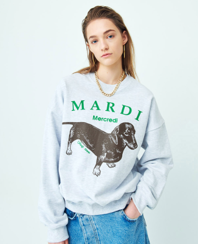 韓國 Mardi Mercredi SWEATSHIRT DDANJI