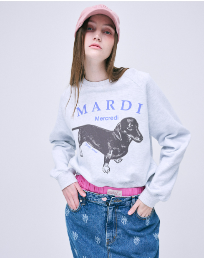 韓國 Mardi Mercredi SWEATSHIRT RAGLAN DDANJI