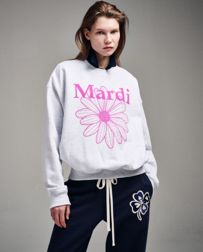 韓國 Mardi Mercredi SWEATSHIRT FLOWERMARDI