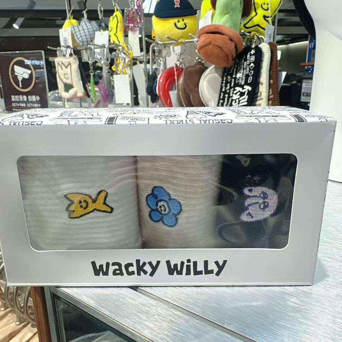 韓國 Wacky Willy Character Socks 3 Pack【WW166】