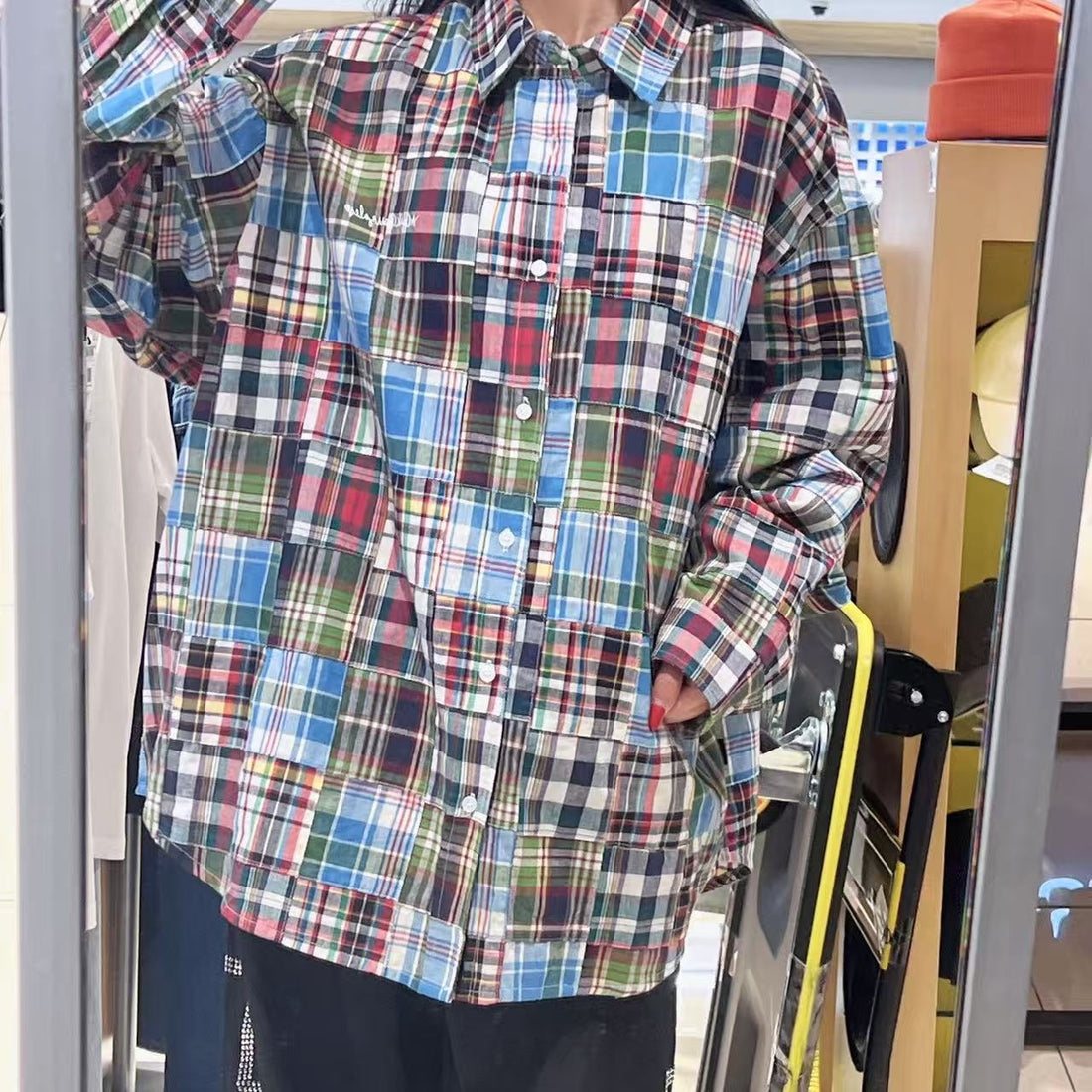 韓國 Mark Gonzales Checked Patchwork Shirt【MG267】