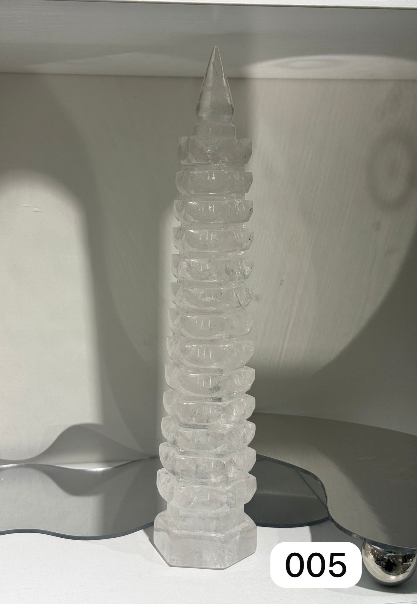 白晶文昌塔 005 29.5cm【SE442】