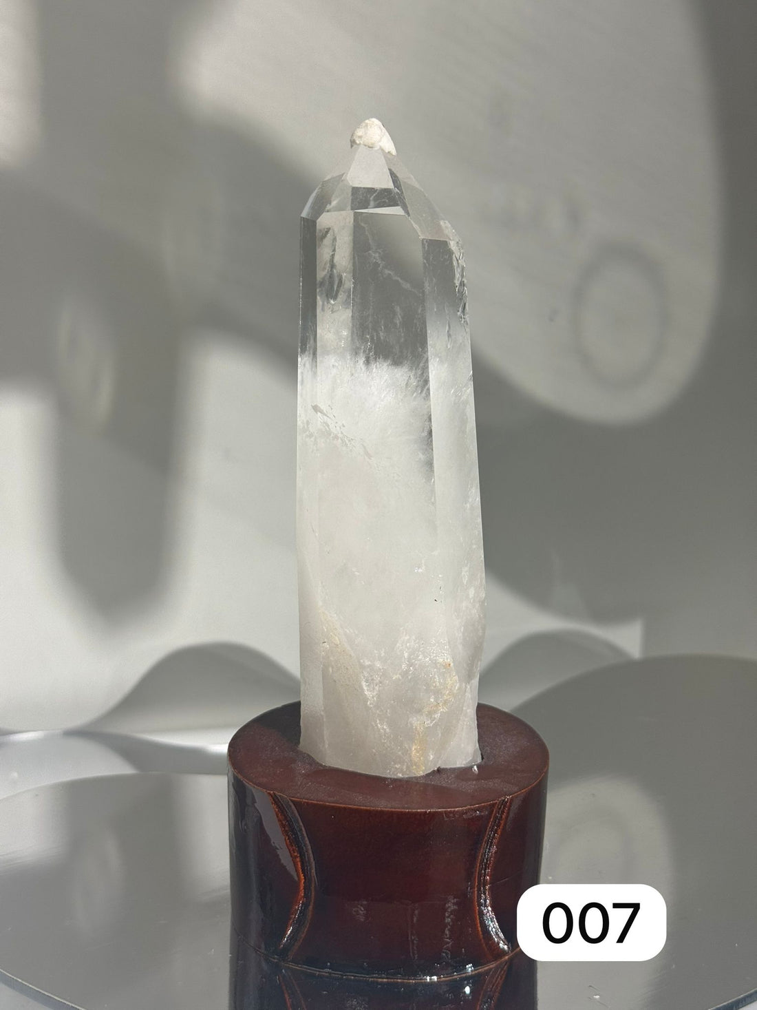 白水晶柱 007 16.5cm (連底座)【SE446】