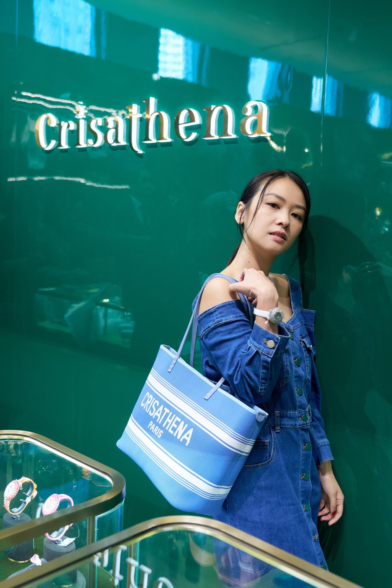 Crisathena Légèreté Large Tote Bag【SM164】
