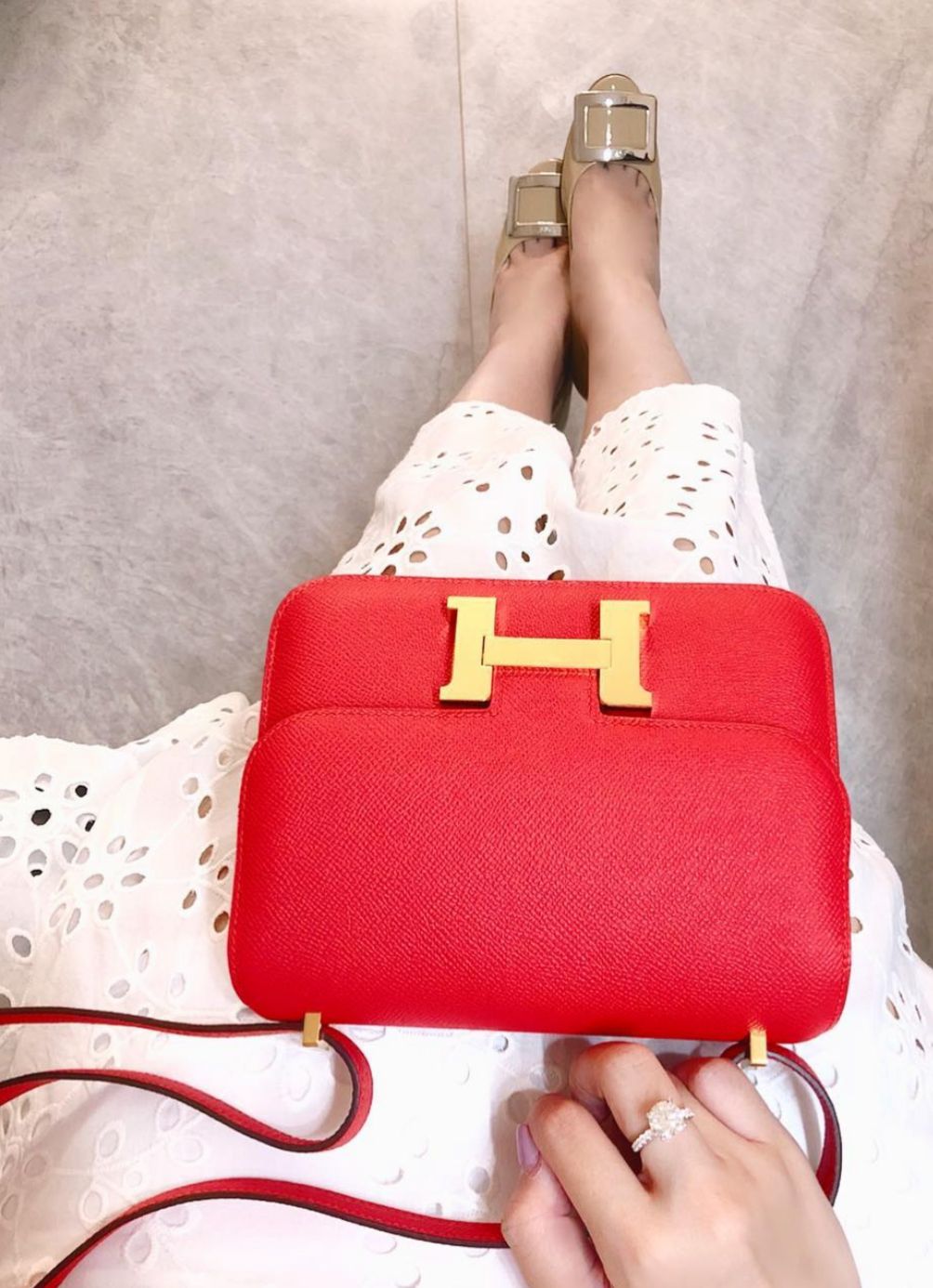 【Preloved】Hermes mini Constance 19 (訂金$500，總售價為 $58,000)【ST021】