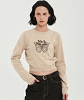 【現貨】韓國 Nick Nicole Mini Butterfly Signature Sleeve Knit【NK019】