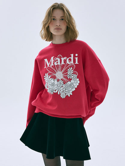 韓國 Mardi Mercredi Sweatshirt Flowermardi Jardin【MM161】