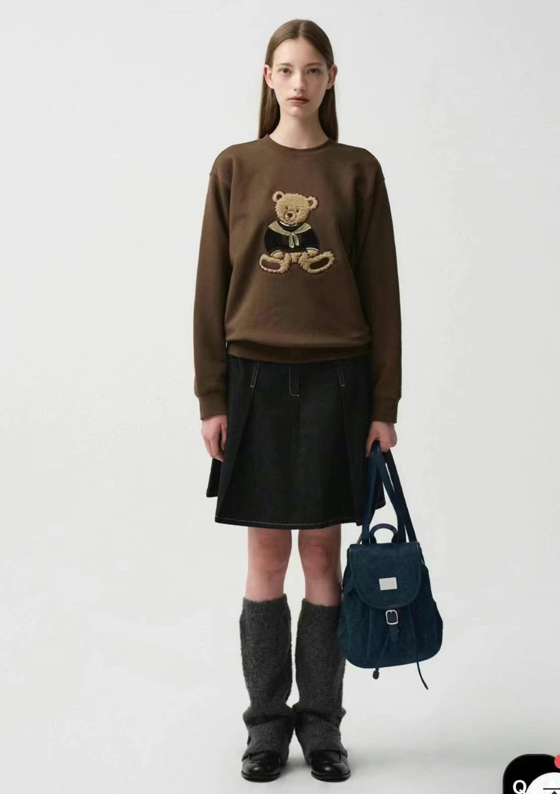 韓國 Marithe Francois Girbaud BOUCLE DOODLE BEAR SWEATSHIRT