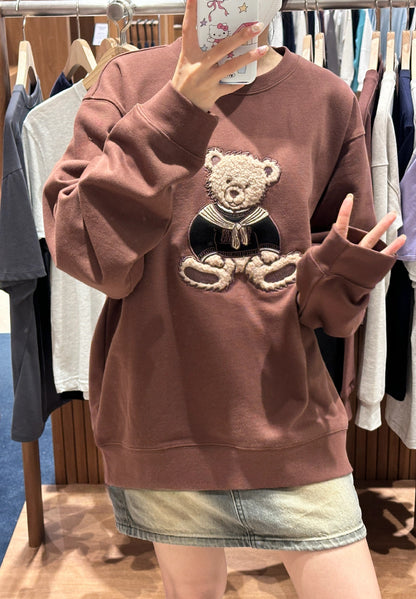 韓國 Marithe Francois Girbaud BOUCLE DOODLE BEAR SWEATSHIRT