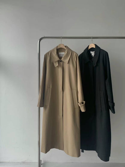 韓國直送 - Classic Chic Long Trench Coat