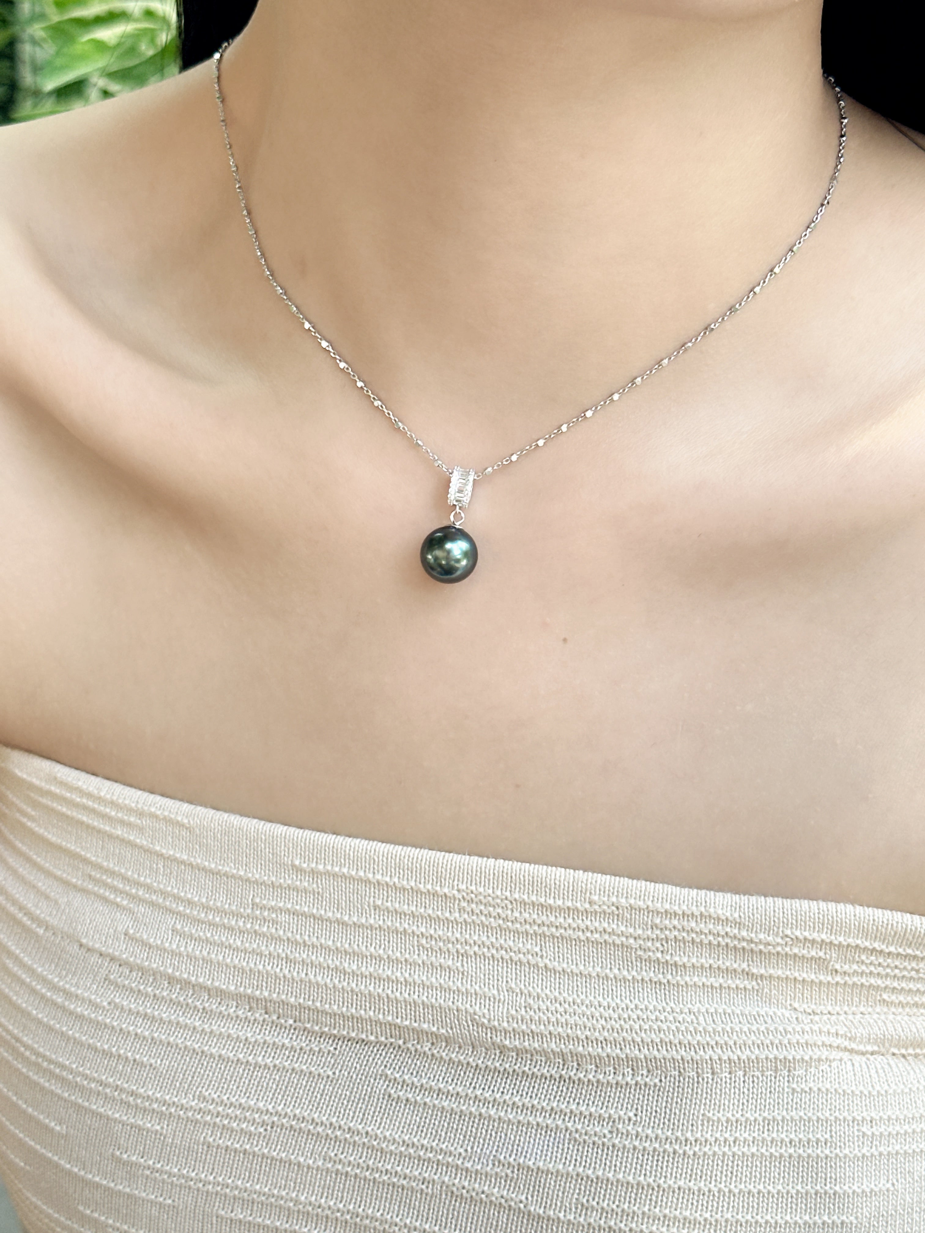 【現貨】925銀+大溪地珍珠吊墜11.3mm【ST307】