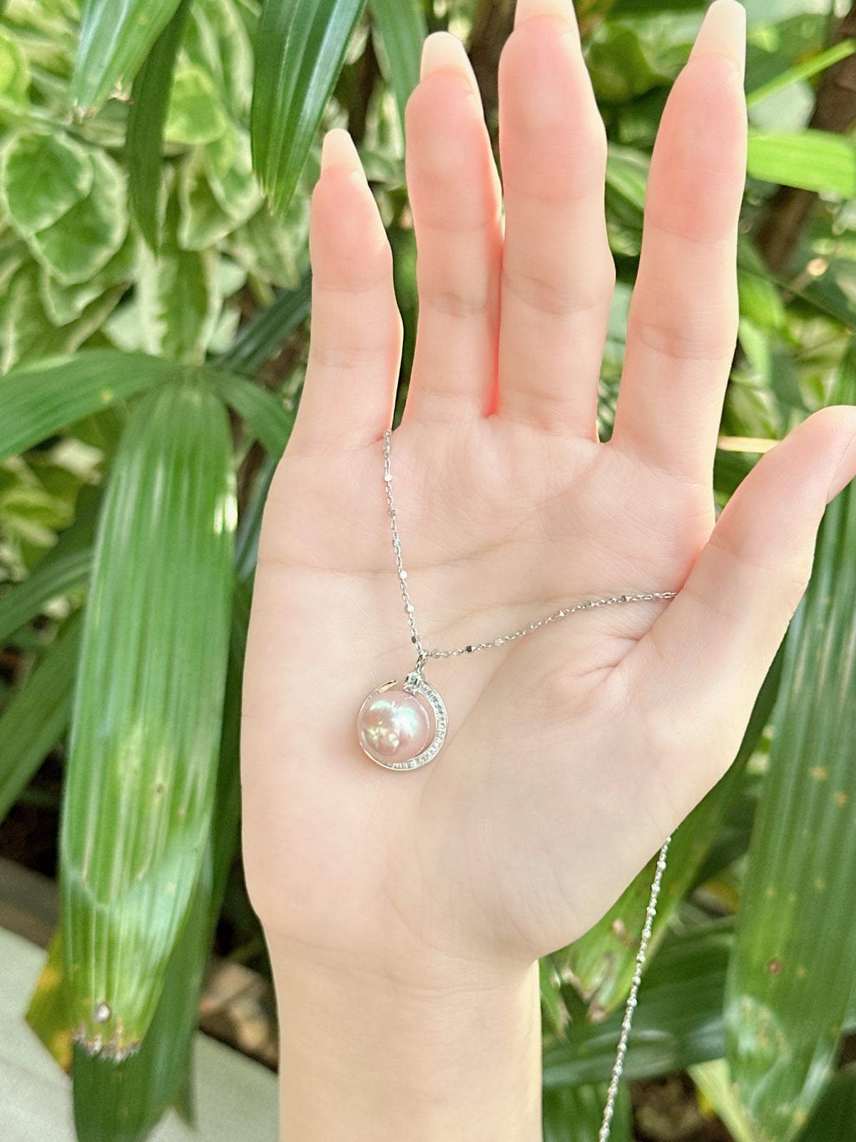 【現貨】925銀+淡水愛迪生吊墜12.3mm【ST308】