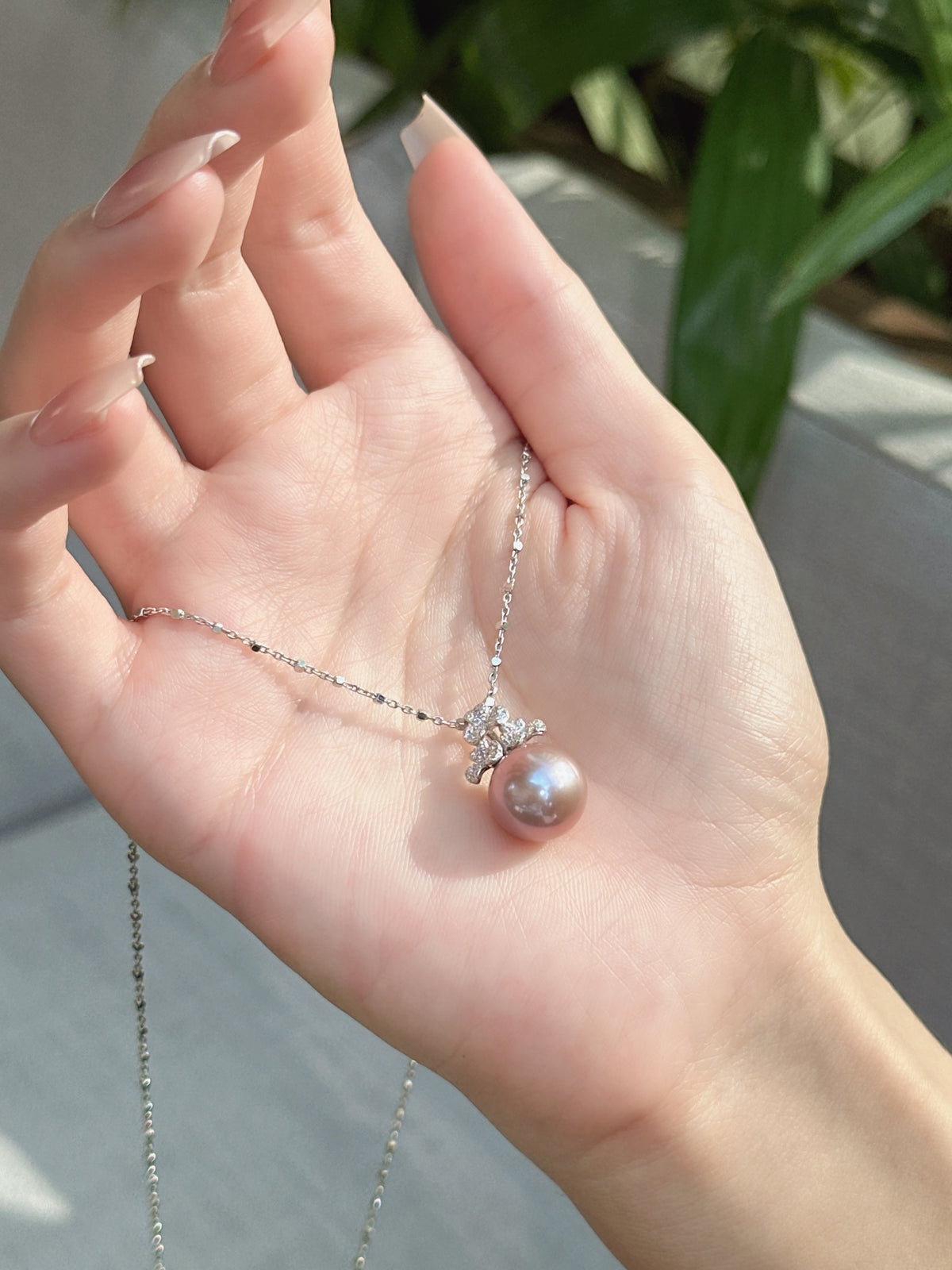 【現貨】925銀+淡水愛迪生吊墜12mm【ST309】