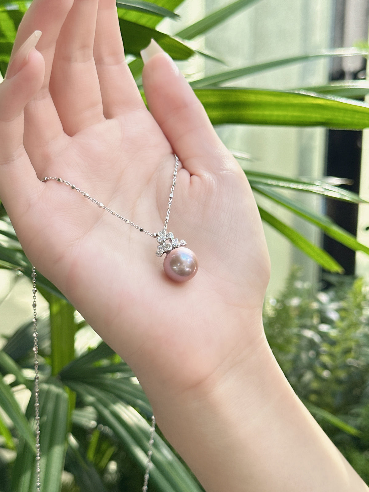 【現貨】925銀+淡水愛迪生吊墜12mm【ST309】