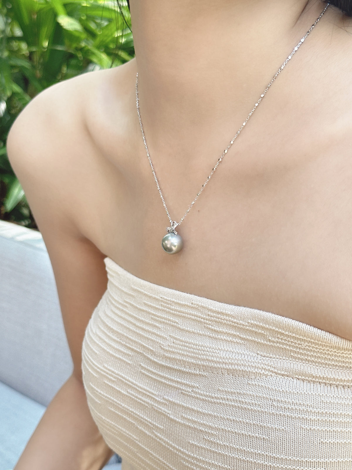 【現貨】925銀+大溪地珍珠吊墜12mm【ST310】