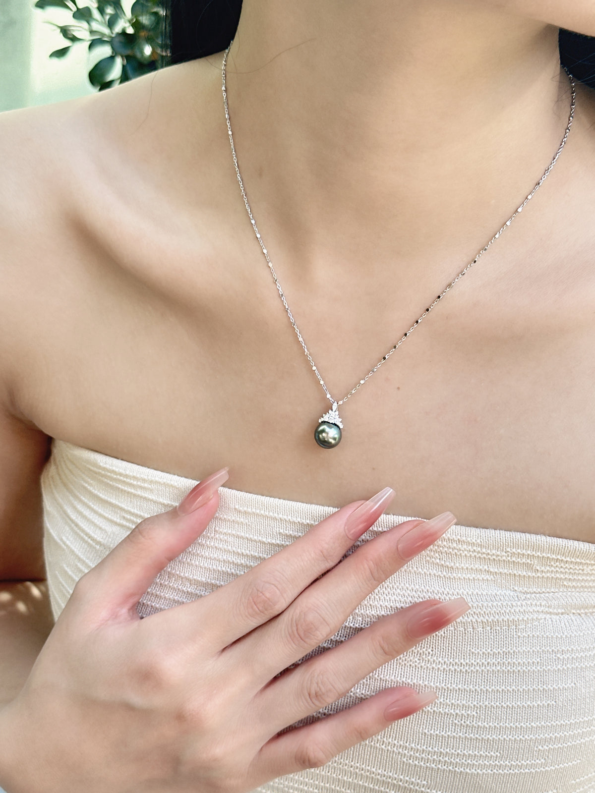 【現貨】925銀+大溪地珍珠吊墜9.8mm【ST311】