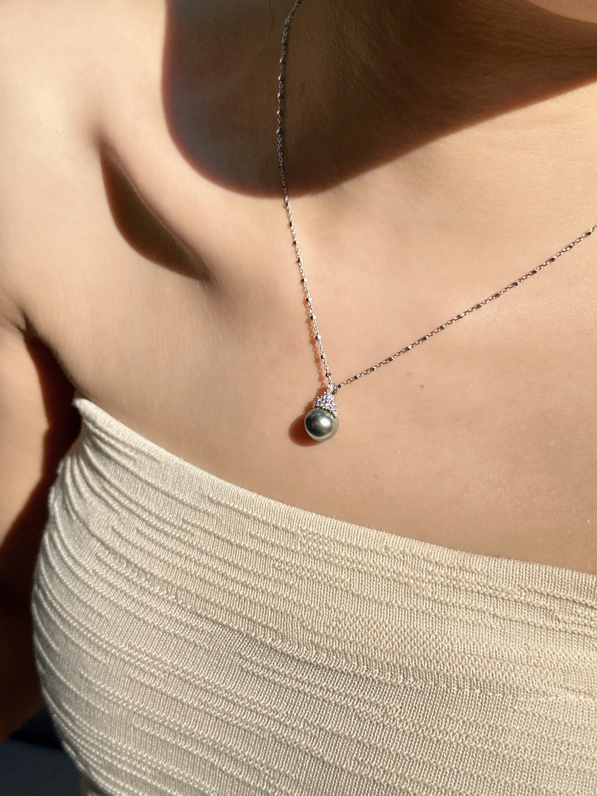 【現貨】925銀+大溪地珍珠吊墜9.8mm【ST311】