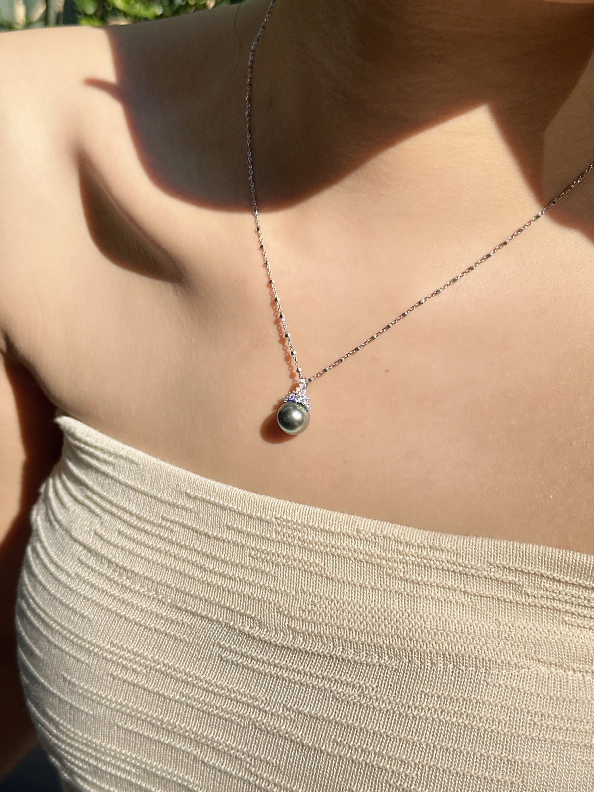 【現貨】925銀+大溪地珍珠吊墜9.8mm【ST311】