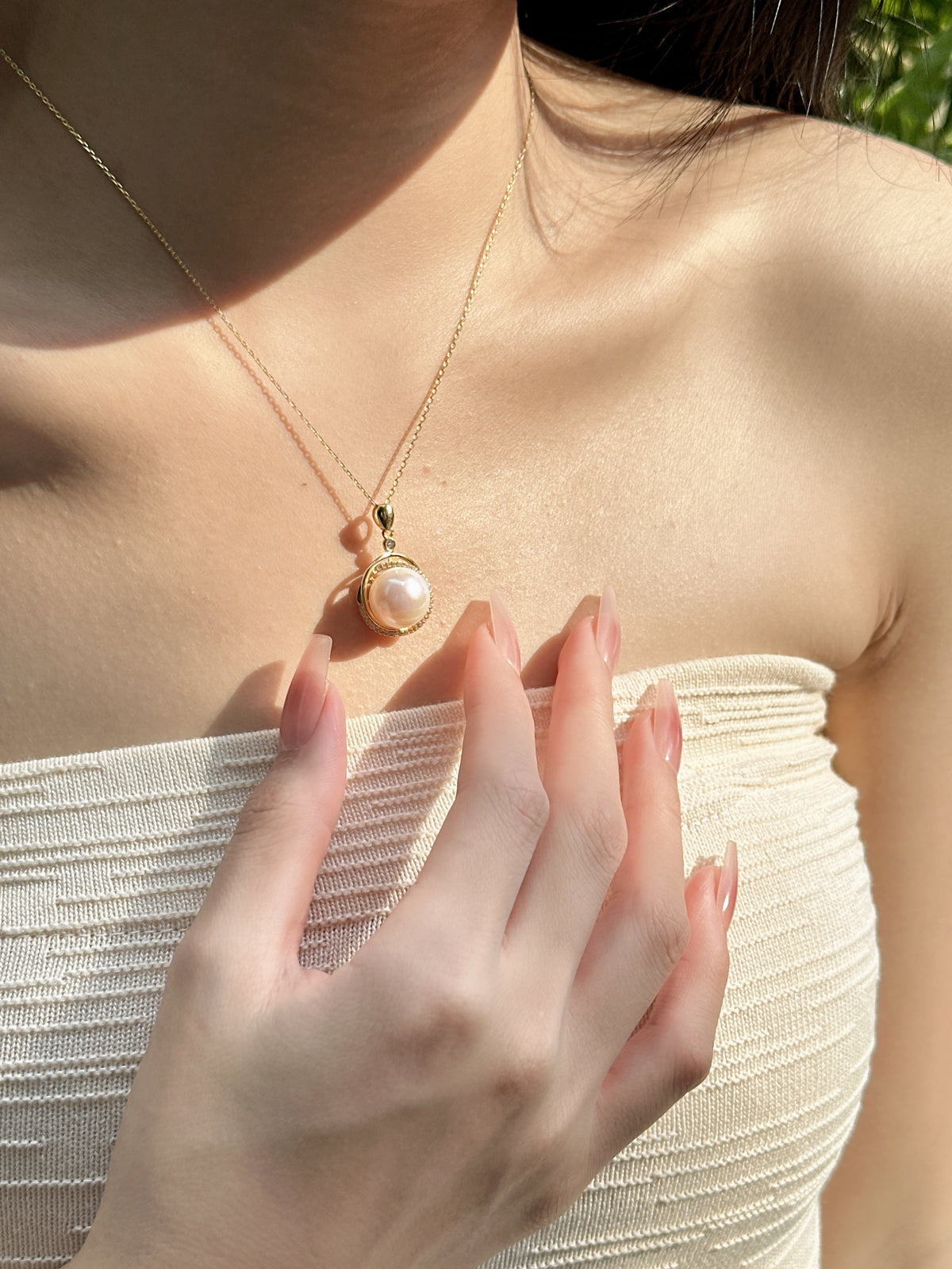 【現貨】925銀+淡水愛迪生吊墜12.3mm【ST312】