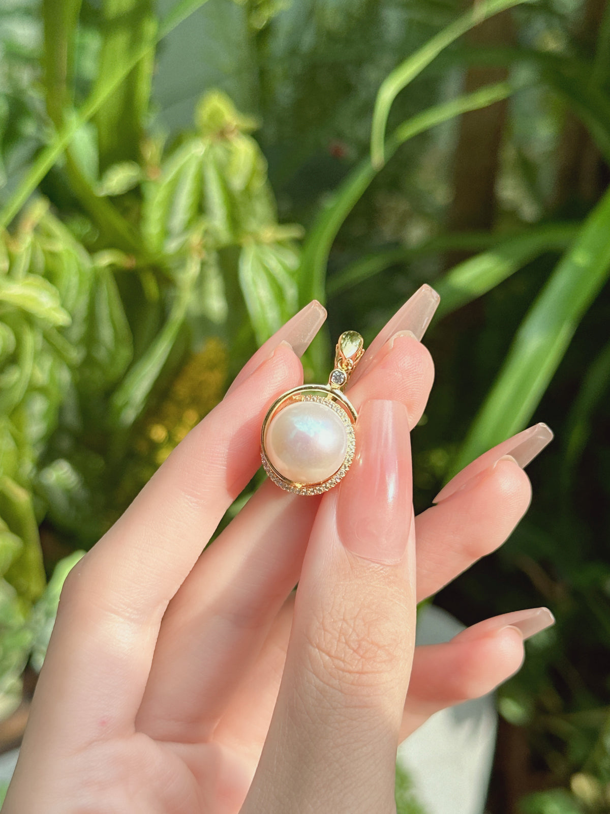 【現貨】925銀+淡水愛迪生吊墜12.3mm【ST312】